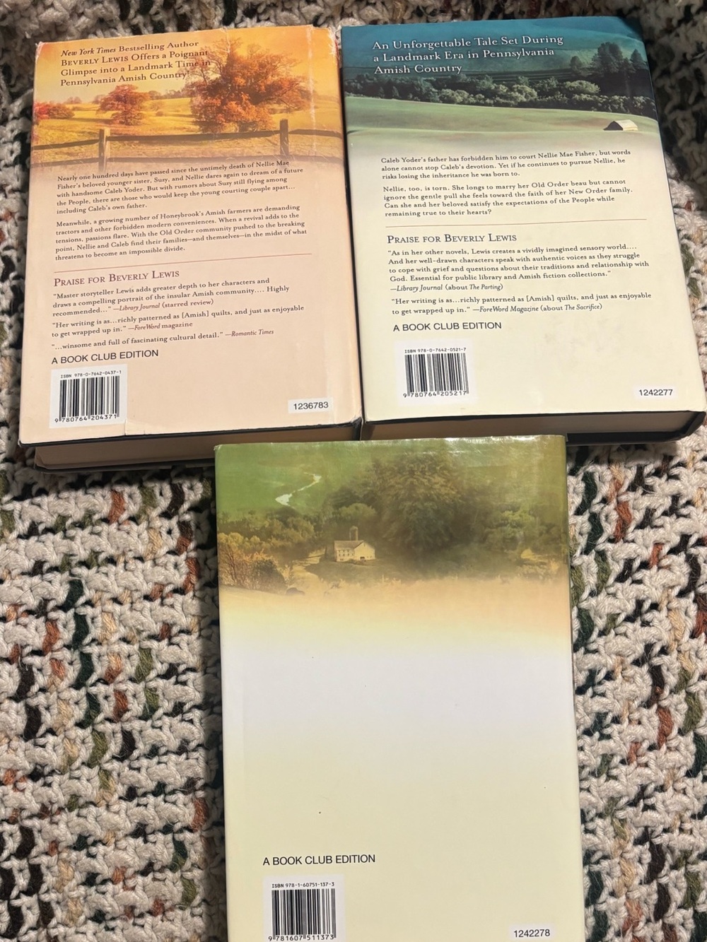 Beverly Lewis The Courtship of Nellie Fisher (Set of 3)